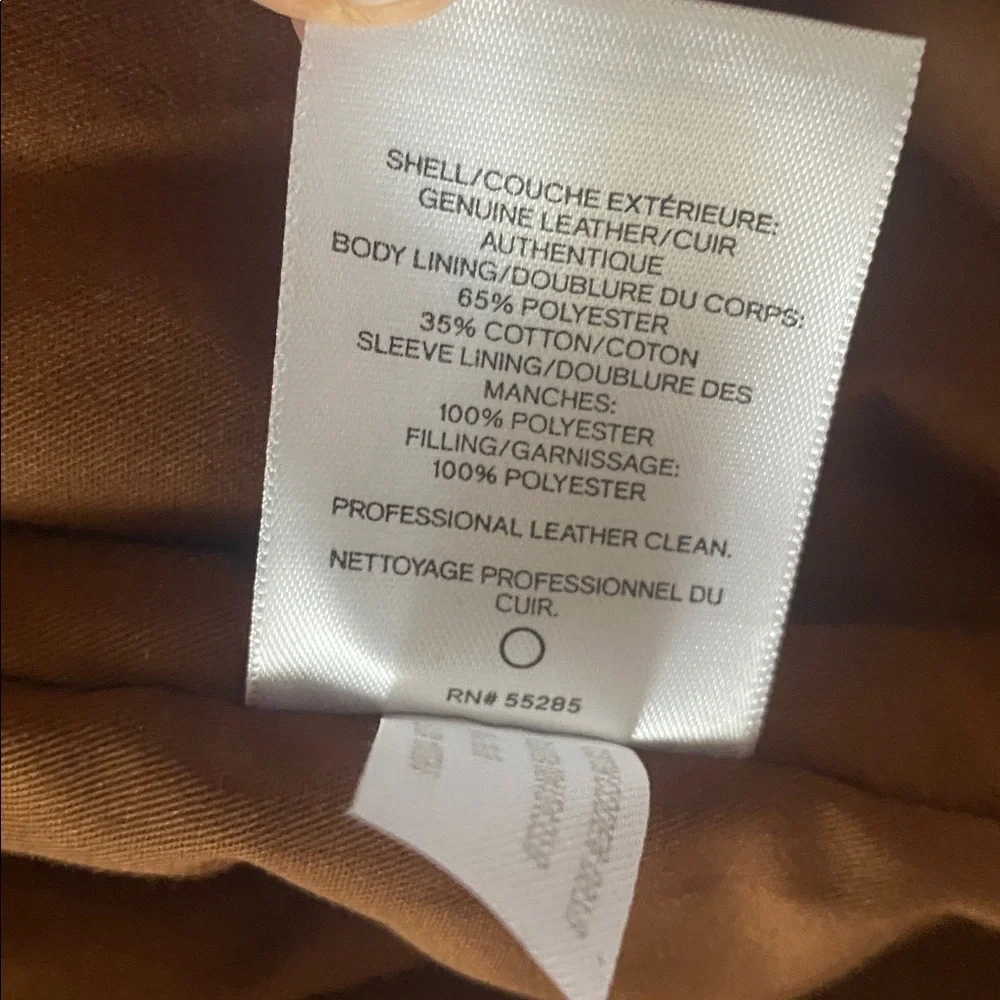 NWT EXPRESS Genuine Suede leather Peccary Quilted Biker Jacket size M